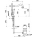 Смеситель Webert Alexandra AL700302010 золото для раковины