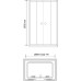 Душевая дверь в нишу RGW Classic CL-10 (1560-1610)x1850 стекло чистое