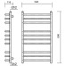 Полотенцесушитель водяной Domoterm Калипсо П10 50x80, хром