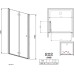 Душевая дверь в нишу Radaway EOS DWB 70 интимато L