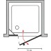 Душевая дверь в нишу GuteWetter Trend Door GK-862BP правая 123 см стекло бесцветное Two, профиль хром