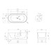 Акриловая ванна ABBER AB9438-1.7 L 170x80