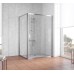 Душевой уголок Vegas Glass ZP+ZPV 140*100 08 01 профиль глянцевый хром, стекло прозрачное