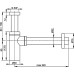 Сифон для раковины AlcaPlast A400