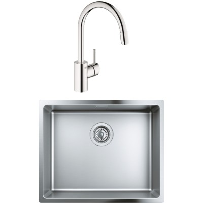 Комплект  Мойка кухонная Grohe K700U 31574SD0 + Смеситель Grohe Concetto 32663001 для кухонной мойки
