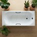 Ванна из искусственного камня Delice Dolce 170x70 глянцевая с черными ручками DLR330058RB-G