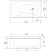 Акриловая ванна Cezares Eco 120x70