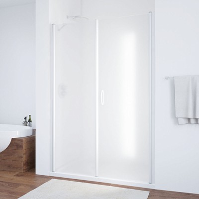 Душевая дверь в нишу Vegas Glass EP-F-2 140 01 10 R профиль белый, стекло сатин