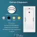 Ванна из искусственного камня Delice Diapason 170x70 глянцевая с черными ручками DLR330005RB-G
