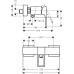 Смеситель Hansgrohe Metropol 74560000 для душа