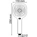 Смеситель Wasserkraft Aller 1061WHITE для ванны с душем