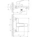 Смеситель Rossinka RS29-31 для ванны с душем