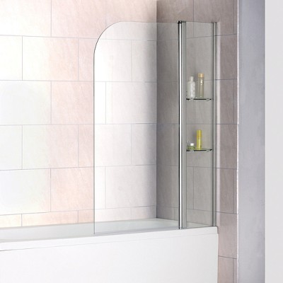 Шторка на ванну RGW Screens SC-07 1000x1500 с полками, стекло чистое