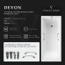 Чугунная ванна Vinsent Veron Devon 190x80x45 с квадратными бронзовыми ручками