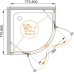 Душевой уголок Cezares Crystal-S-R-2-80-C-Cr