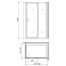 Душевое ограждение Gemy Sunny Bay S28191A-A100 100x100