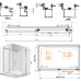 Душевой уголок Cezares Lux soft W AH1 130/90 C Cr IV