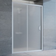 Душевая дверь в нишу Vegas Glass ZP 135 07 10 профиль матовый хром, стекло сатин 