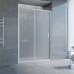 Душевая дверь в нишу Vegas Glass ZP 135 07 10 профиль матовый хром, стекло сатин