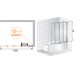 Шторка на ванну Cezares Pratico V4 100/140 P Cr R