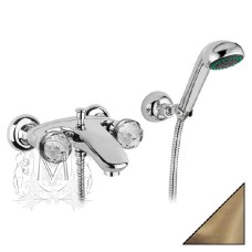 Смеситель Migliore Axo Swarovski ML.AXO-602F Br для ванны с душем 