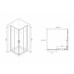 Душевое ограждение Abber Schwarzer Diamant AG02100B 100x100