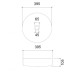 Раковина Abber Glas AK2301B 39x39