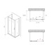 Душевое ограждение Abber Schwarzer Diamant AG30100B-S60B-S60B 100x60