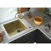 Мойка кухонная Zorg Inox Glass GL-6051-WHITE-BRONZE белое стекло