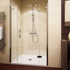 Душевая дверь в нишу GuteWetter Lux Door GK-103 правая 125 см стекло бесцветное, профиль хром 