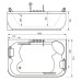 Акриловая ванна Gemy G9085 B R 180x116