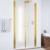 Душевая дверь в нишу Vegas Glass E2P 85 09 10 профиль золото, стекло сатин