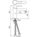 Смеситель Jaquar Fusion FUS-CHR-29023B для раковины