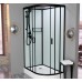 Душевая кабина Frank F418L Black Б/К 100x80
