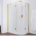 Душевой уголок Vegas Glass AFS-F 110*100 09 01 L профиль золото, стекло прозрачное
