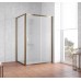 Душевой уголок Vegas Glass ZP+ZPV 140*90 05 10 профиль бронза, стекло сатин