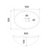 Раковина Abber Glas AK2303B 50x35