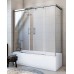 Шторка на ванну GuteWetter Slide Part GV-865 левая 170x90 см стекло бесцветное, профиль хром