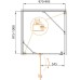 Душевой уголок Cezares Crystal-S-A-1-100-C-Cr-L