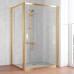 Душевой уголок Vegas Glass ZP+ZPV 120*100 09 01 профиль золото, стекло прозрачное