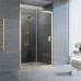 Душевая дверь в нишу Vegas Glass ZP 120 09 01 профиль золото, стекло прозрачное