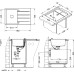 Мойка кухонная Alveus Cubo 30 крем