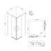 Душевое ограждение Niagara NG-2828-34BLACK 80x80