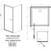 Душевой уголок Radaway Twist DW+S 100 коричневое стекло