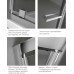 Душевой уголок Radaway Twist DW+S 100 коричневое стекло