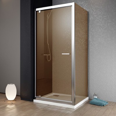 Душевой уголок Radaway Twist DW+S 100 коричневое стекло
