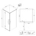 Душевое ограждение Niagara NG-6832-34BLACK 100x100