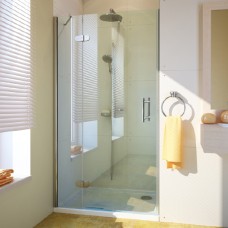 Душевая дверь в нишу GuteWetter Lux Door GK-102 левая 95 см стекло бесцветное, профиль хром 