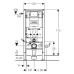 Система инсталляции для унитазов Geberit Duofix Omega 111.060.00.1 + шумоизоляция в подарок