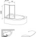 Шторка на ванну Ravak VSK2 Rosa 160 L Transparent